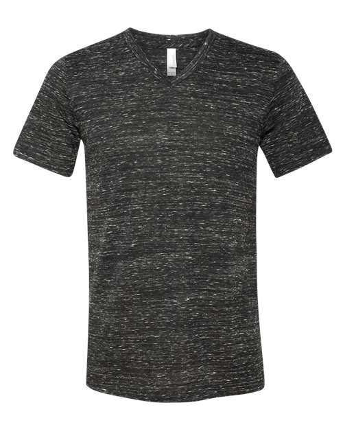 BELLA + CANVAS Unisex Textured Jersey V-Neck Tee - Image 3