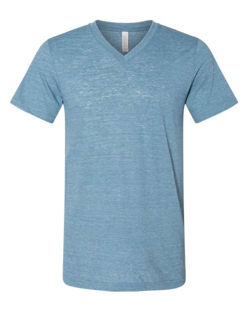 BELLA + CANVAS Unisex Textured Jersey V-Neck Tee - Image 7