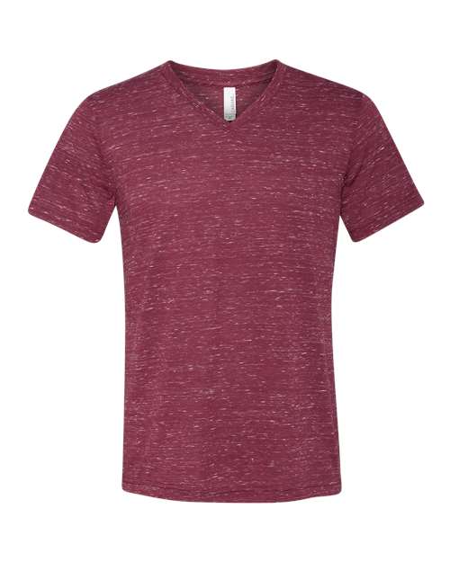 BELLA + CANVAS Unisex Textured Jersey V-Neck Tee - Image 9