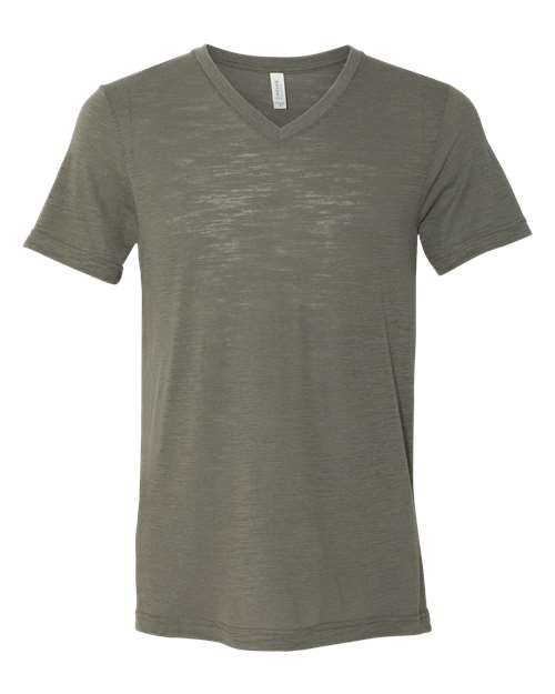 BELLA + CANVAS Unisex Textured Jersey V-Neck Tee - Image 12