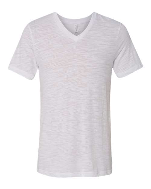 BELLA + CANVAS Unisex Textured Jersey V-Neck Tee - Image 17