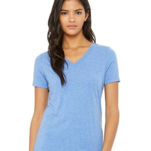 BELLA + CANVAS Women's Relaxed Triblend V-Neck Tee