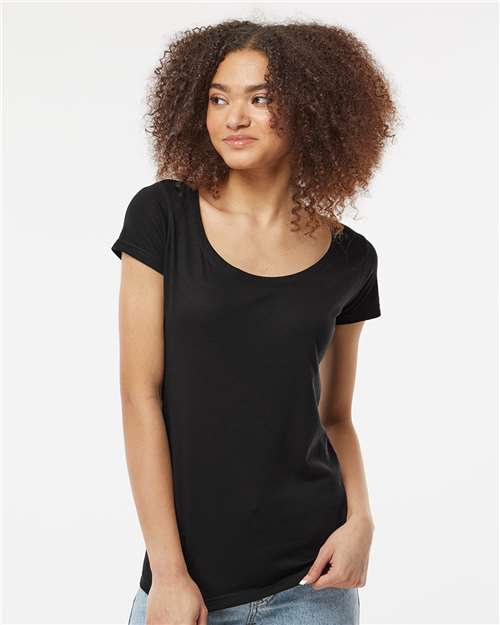 Tultex Women's Poly-Rich Scoop Neck T-Shirt - Image 5