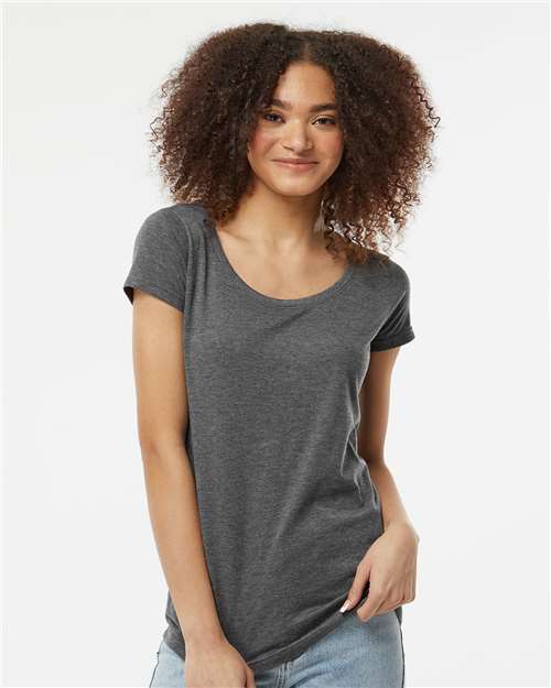 Tultex Women's Poly-Rich Scoop Neck T-Shirt - Image 11