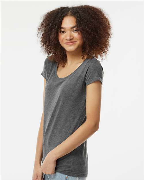 Tultex Women's Poly-Rich Scoop Neck T-Shirt - Image 12