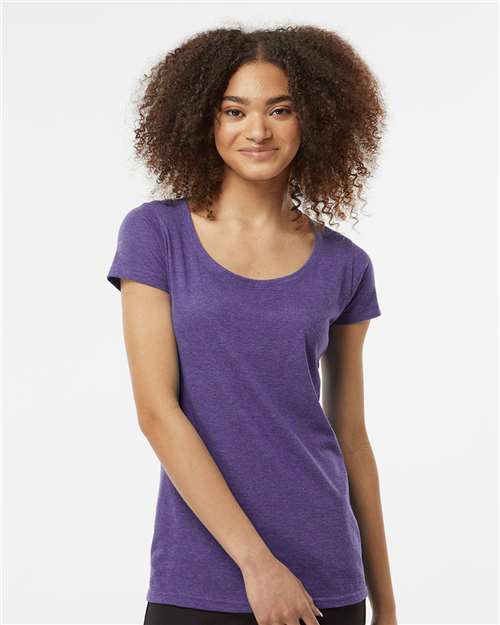 Tultex Women's Poly-Rich Scoop Neck T-Shirt - Image 17