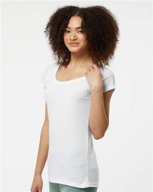 Tultex Women's Poly-Rich Scoop Neck T-Shirt - Image 38