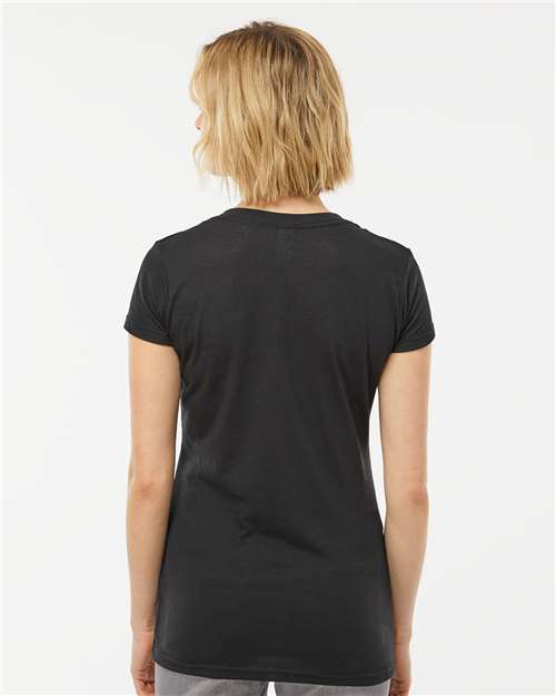 Tultex Women's Poly-Rich V-Neck T-Shirt - Image 7