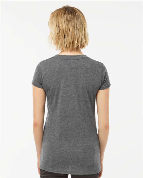 Tultex Women's Poly-Rich V-Neck T-Shirt - Image 13