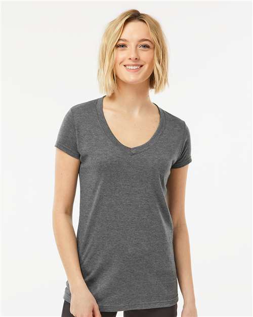 Tultex Women's Poly-Rich V-Neck T-Shirt - Image 11