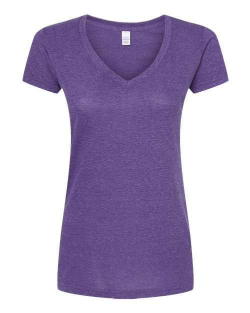 Tultex Women's Poly-Rich V-Neck T-Shirt - Image 14