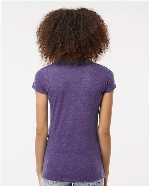 Tultex Women's Poly-Rich V-Neck T-Shirt - Image 19