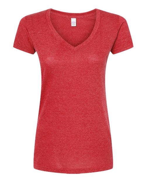 Tultex Women's Poly-Rich V-Neck T-Shirt - Image 21