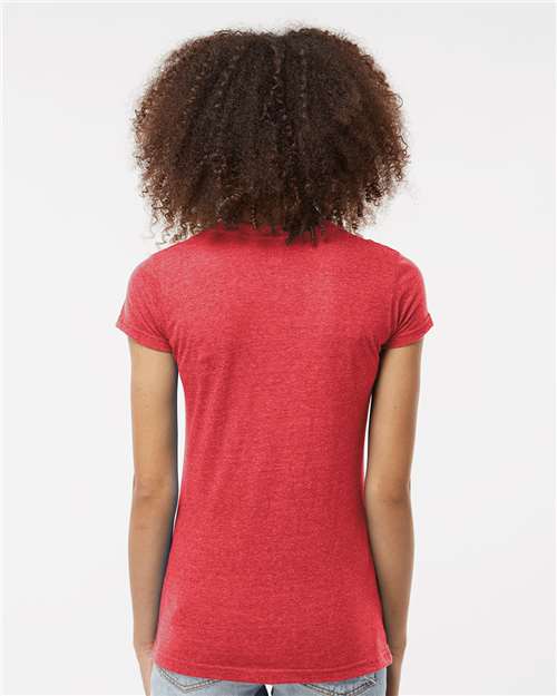 Tultex Women's Poly-Rich V-Neck T-Shirt - Image 26