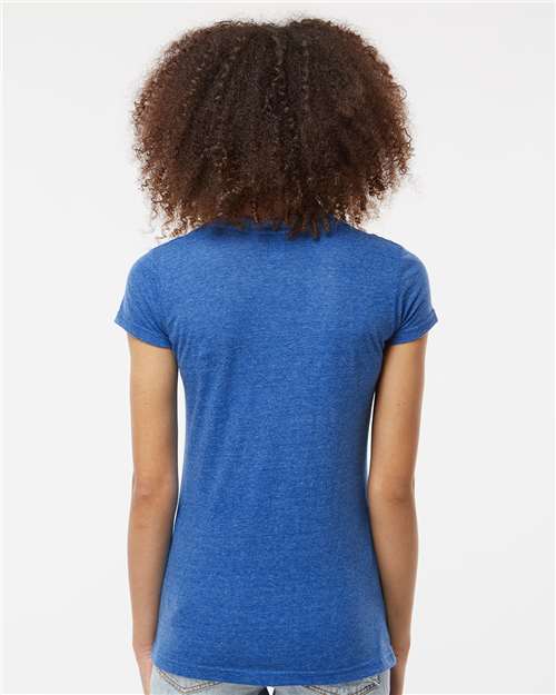 Tultex Women's Poly-Rich V-Neck T-Shirt - Image 32