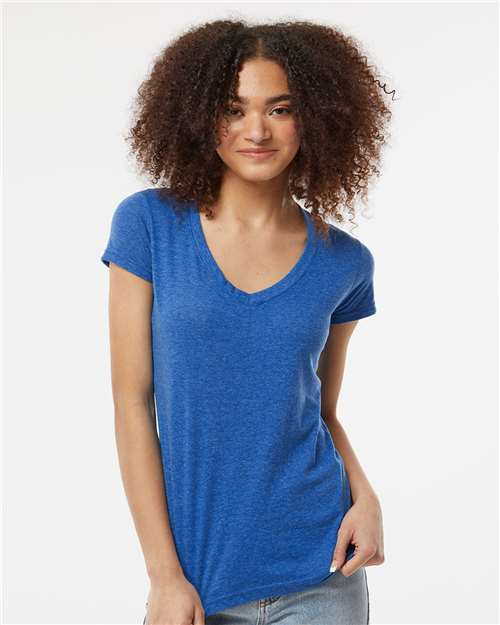 Tultex Women's Poly-Rich V-Neck T-Shirt - Image 30
