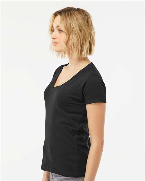 Tultex Women's Fine Jersey V-Neck T-Shirt - Image 12