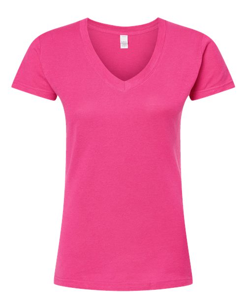 Tultex Women's Fine Jersey V-Neck T-Shirt - Image 20