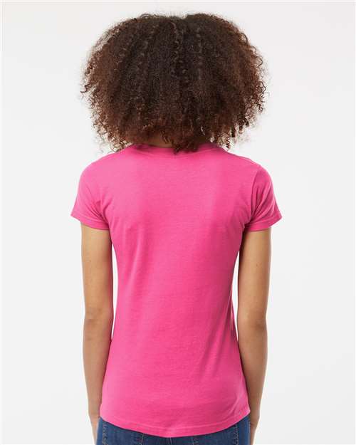Tultex Women's Fine Jersey V-Neck T-Shirt - Image 25