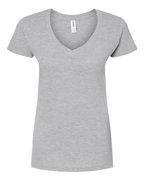 Tultex Women's Fine Jersey V-Neck T-Shirt - Image 26