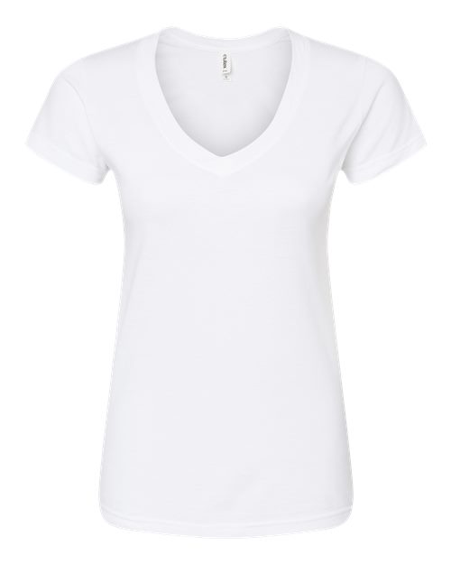 Tultex Women's Fine Jersey V-Neck T-Shirt - Image 74