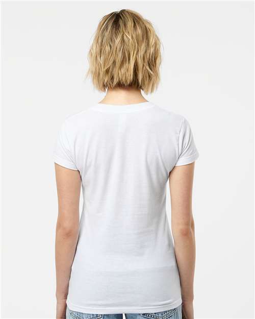 Tultex Women's Fine Jersey V-Neck T-Shirt - Image 79