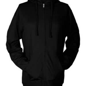 Tultex Unisex Beach Full-Zip Hooded Long Sleeve T-Shirt