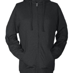 Tultex Unisex Beach Full-Zip Hooded Long Sleeve T-Shirt