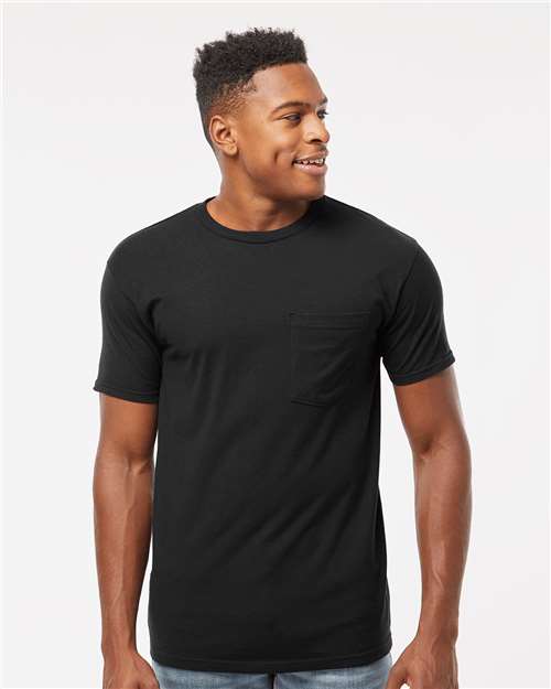 Tultex Unisex Heavyweight Jersey Pocket T-Shirt - Image 5
