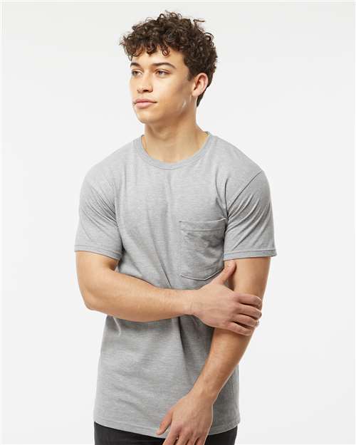 Tultex Unisex Heavyweight Jersey Pocket T-Shirt - Image 23