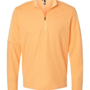 Adidas Men's 3-Stripes Quarter-Zip Sweater Pullover