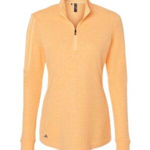 Adidas Women's 3-Stripes Quarter-Zip Sweater Pullover