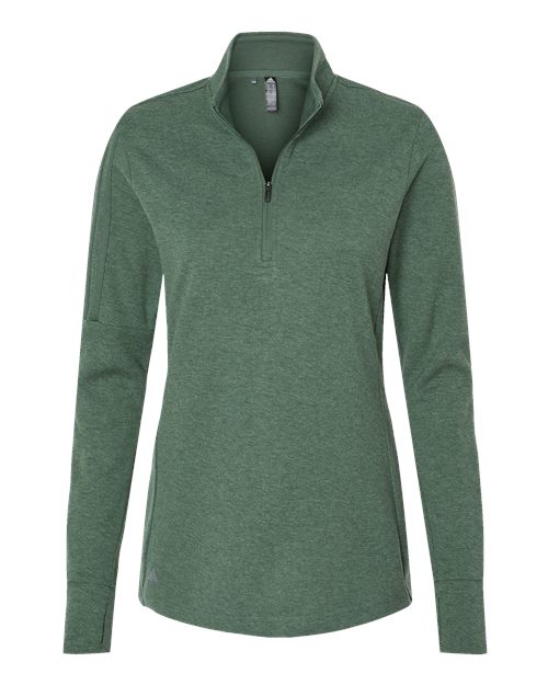 Adidas Women's 3-Stripes Quarter-Zip Sweater Pullover - Image 6