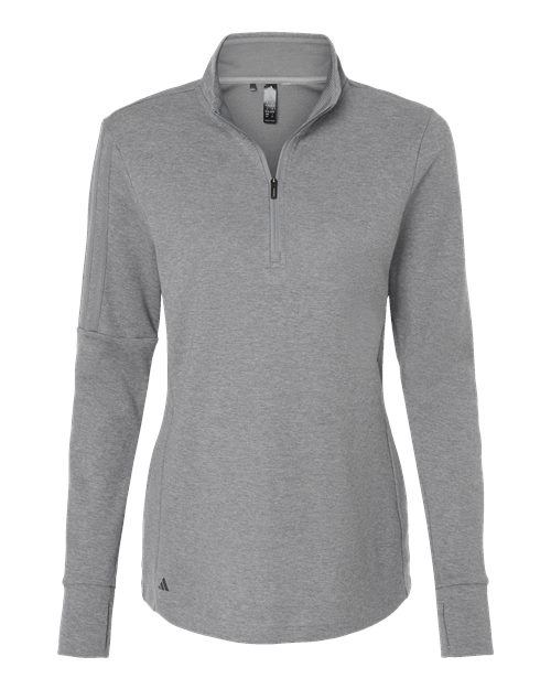 Adidas Women's 3-Stripes Quarter-Zip Sweater Pullover - Image 7