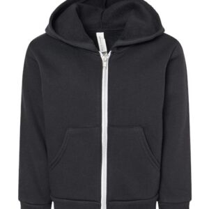 BELLA + CANVAS Toddler Sponge Fleece Full-Zip Hoodie Sweatshirt