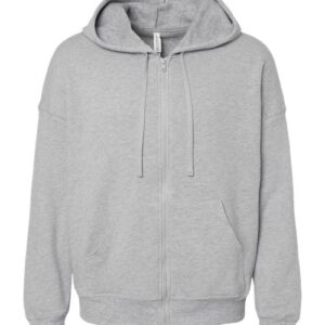 BELLA + CANVAS Unisex Sponge Fleece DTM Full-Zip Hoodie Sweatshirt