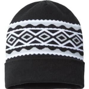 CAP AMERICA USA- Made Diamond Cuffed Beanie