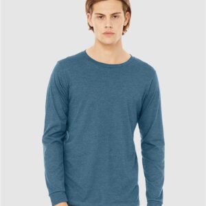 BELLA + CANVAS 3501CVC - Heather CVC Long Sleeve Tee