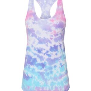 Colortone Women's Tie-Dyed Racerback Tank Top