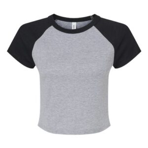 BELLA + CANVAS Women's Micro Rib Raglan Baby Tee