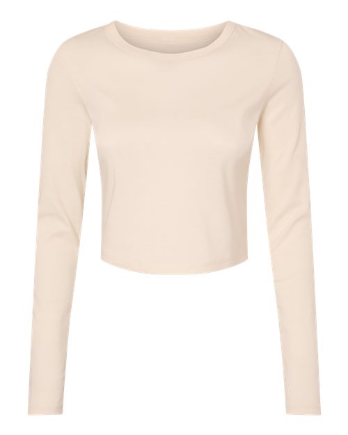 BELLA + CANVAS Women's Micro Rib Long Sleeve Baby Tee - Image 4