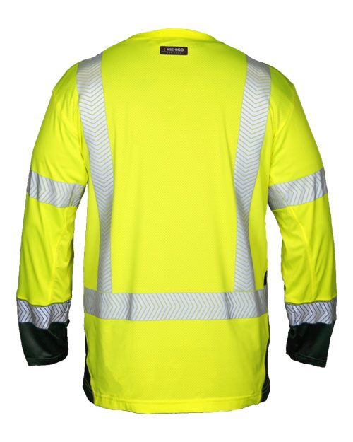 Kishigo Unisex Premium Black Series® Cool Touch Class 3 Long Sleeve T-Shirt - Image 3