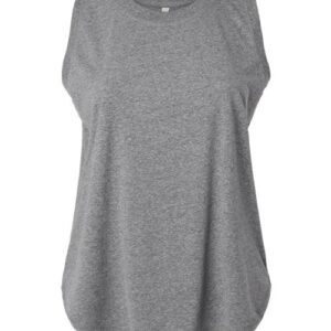 LAT Women's Curvy Relaxed Fine Jersey Tank