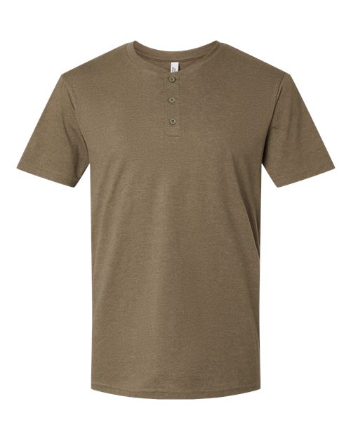 American Apparel Unisex CVC Henley Tee - Image 3
