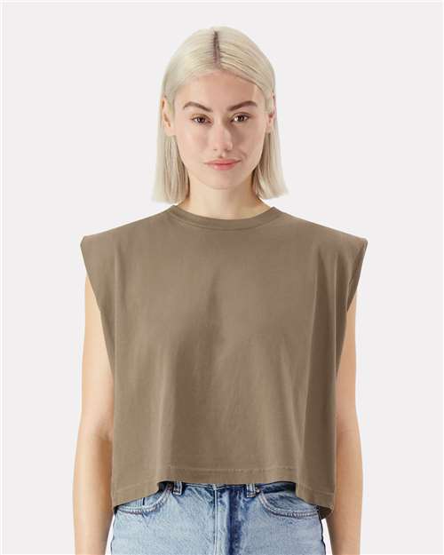 American Apparel Women's Heavyweight Cotton Garment-Dyed Muscle Tee - Image 17