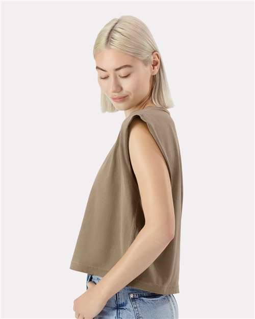 American Apparel Women's Heavyweight Cotton Garment-Dyed Muscle Tee - Image 18