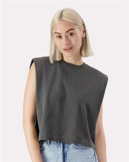 American Apparel Women's Heavyweight Cotton Garment-Dyed Muscle Tee - Image 10
