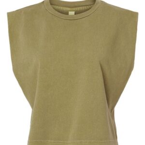 American Apparel Women's Garment-Dyed Heavyweight Muscle Tee