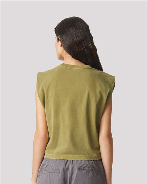 American Apparel Women's Heavyweight Cotton Garment-Dyed Muscle Tee - Image 6