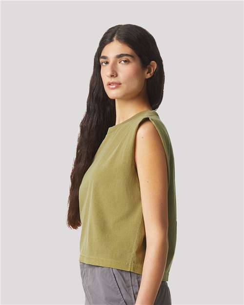 American Apparel Women's Heavyweight Cotton Garment-Dyed Muscle Tee - Image 5